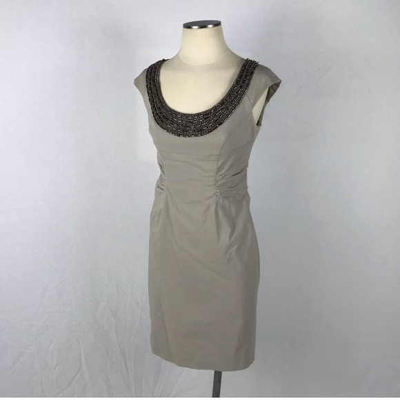 Adrianna Papell Dresses & Skirts - Adrianna Papell Beaded Ruched Wiggle Dress